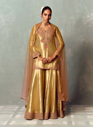 Metallic Fern Sharara Set