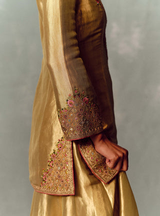 Metallic Fern Sharara Set