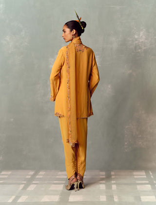 Sunlit mango kurta and salwar set