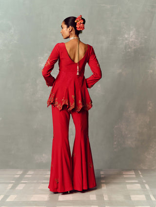 Crimson Dynasty Kurta and Pant