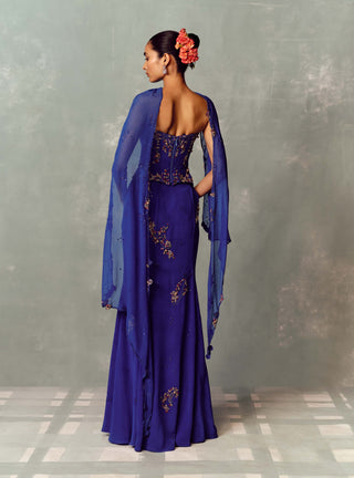 Azure Muse Corset and Skirt Set