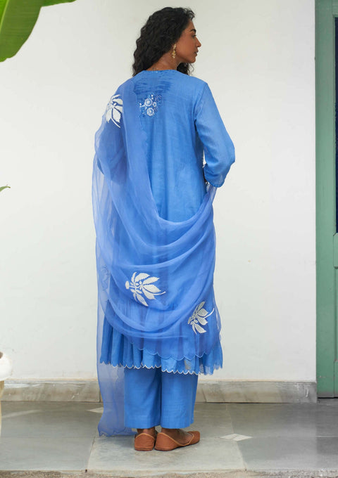 Powder blue sitara kurta set