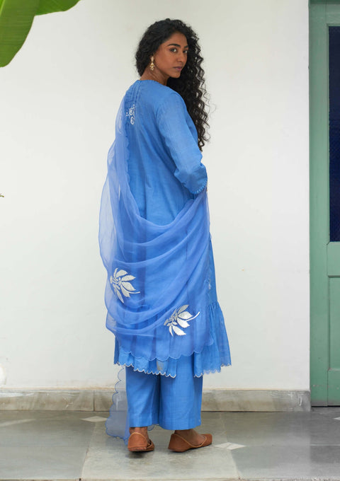 Powder blue sitara kurta set