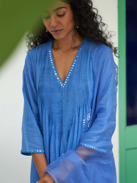 Powder blue sitara kurta set