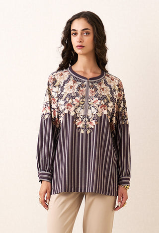 Cove floral embroidered top