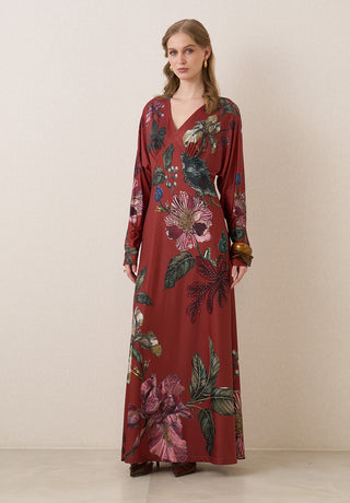 Scout v neck maxi dress