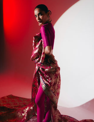 Ekaya Pink Paradise Sari available on indiaspopup