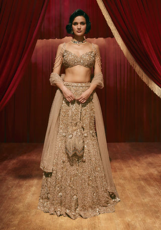 Eliza rose gold lehenga set