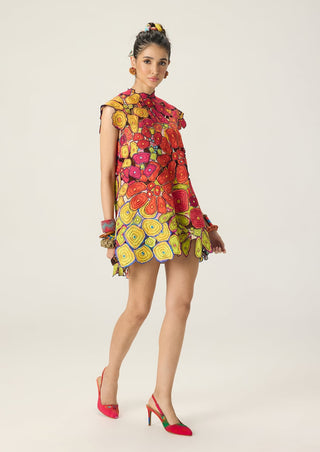 Esther multicolor embroidered dress