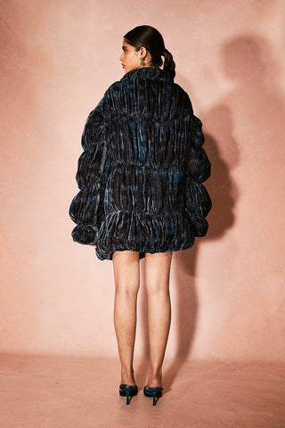 Midnight eclipse dress with jacket