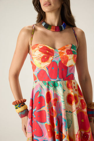 Marilyn floral multicolor dress