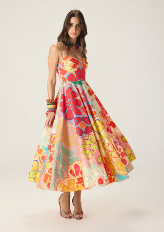 Marilyn floral multicolor dress