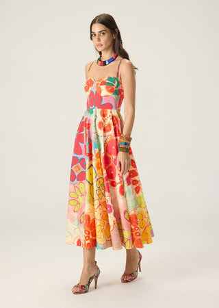Marilyn floral multicolor dress