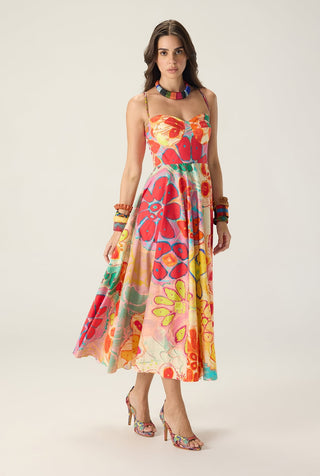Marilyn floral multicolor dress