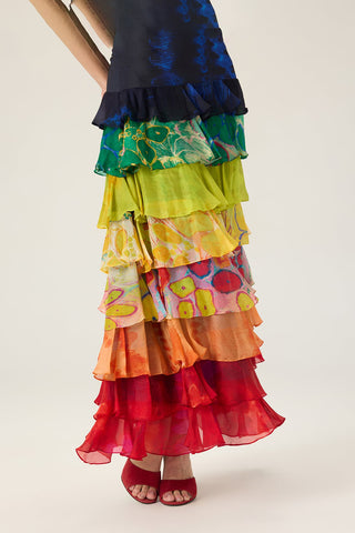Dallas multicolor printed dress