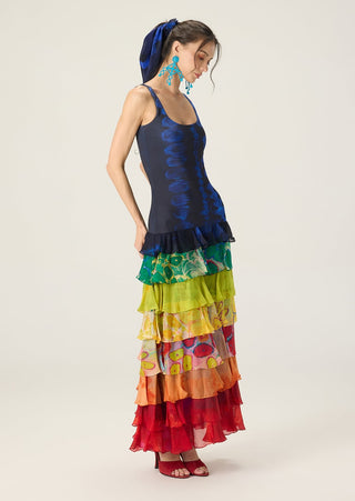 Dallas multicolor printed dress