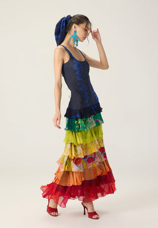 Dallas multicolor printed dress