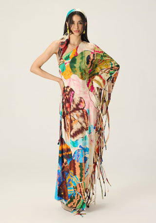 Elmina multicolor printed kaftan