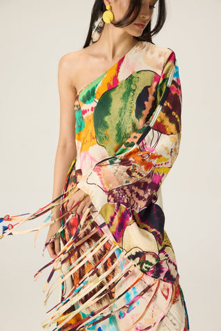 Elmina multicolor printed kaftan