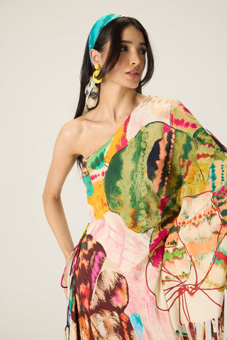 Elmina multicolor printed kaftan