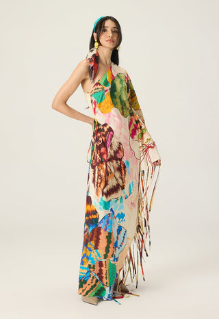 Elmina multicolor printed kaftan