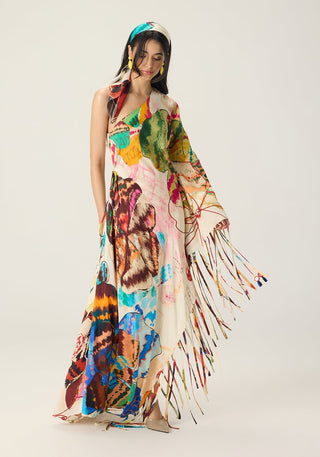 Elmina multicolor printed kaftan