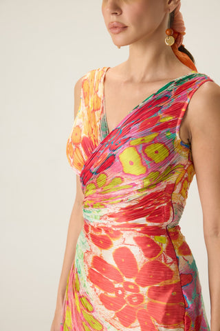 Anya multicolor floral dress