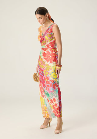 Anya multicolor floral dress