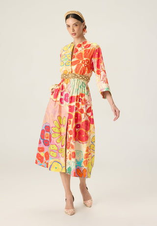 Madison multicolor printed dress
