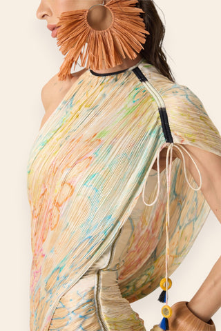 Della multicolor printed dress
