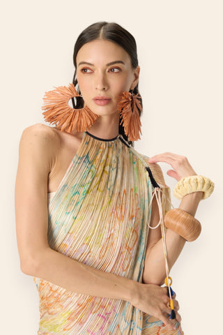Della multicolor printed dress