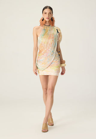Della multicolor printed dress