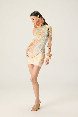 Della multicolor printed dress