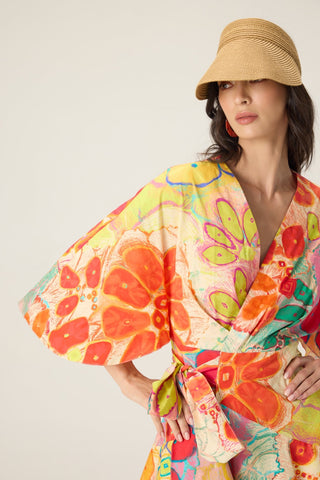 Selia multicolor floral dress