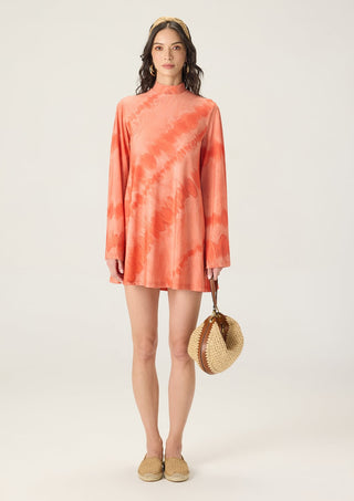 Louisa orange printed dress