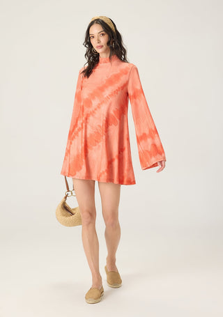 Louisa orange printed dress