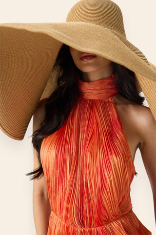 Kennedy orange printed dress