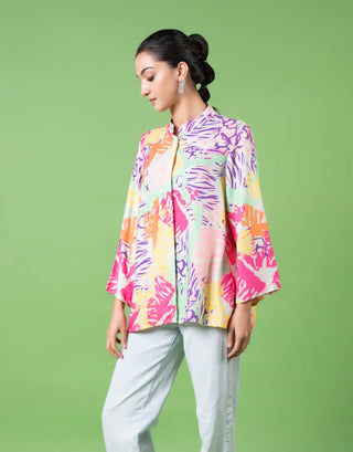 Neon Animal Skin Print Shirt by Siddhartha Bansal, available on Indiaspopup.com