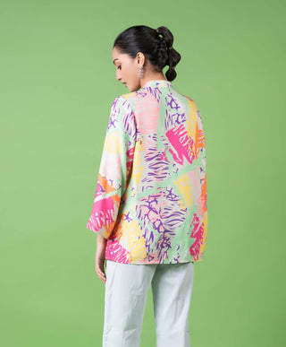 Neon Animal Skin Print Shirt by Siddhartha Bansal, available on Indiaspopup.com