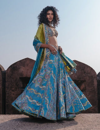 Floral noor lehenga set