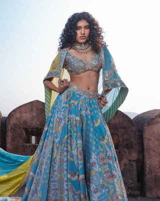 Floral noor lehenga set
