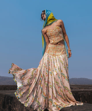 Buttercup corset skirt set