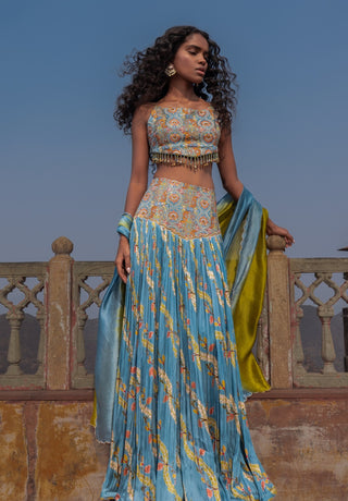 Allure tassel top and skirt