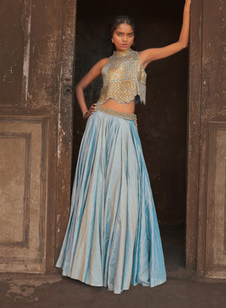 Artistic coin top and skirt