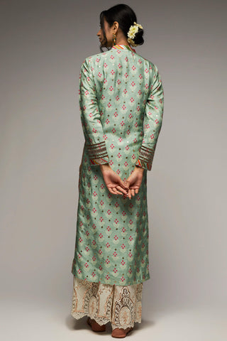 Gopi Vaid-Mint Green Kurta And Palazzo-INDIASPOPUP.COM