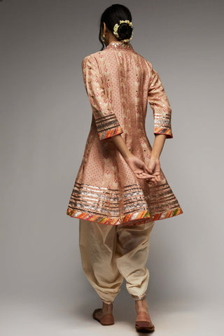 Gopi Vaid-Pink Kurta And Dhoti-INDIASPOPUP.COM