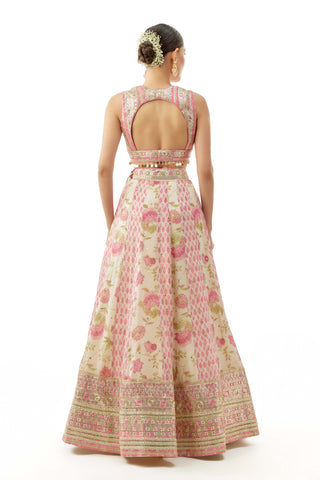 Ivory devyani lehenga set
