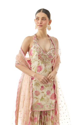 Ivory dhvanika halter set
