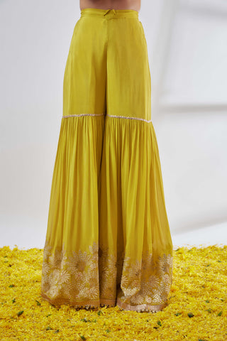 Kalki yellow sharara set