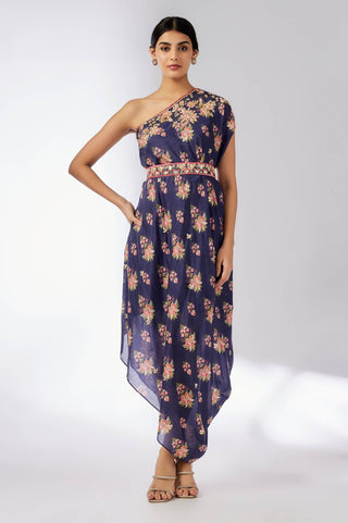 Zoya Navy Dress by Gopi Vaid, available on Indiaspopup.com